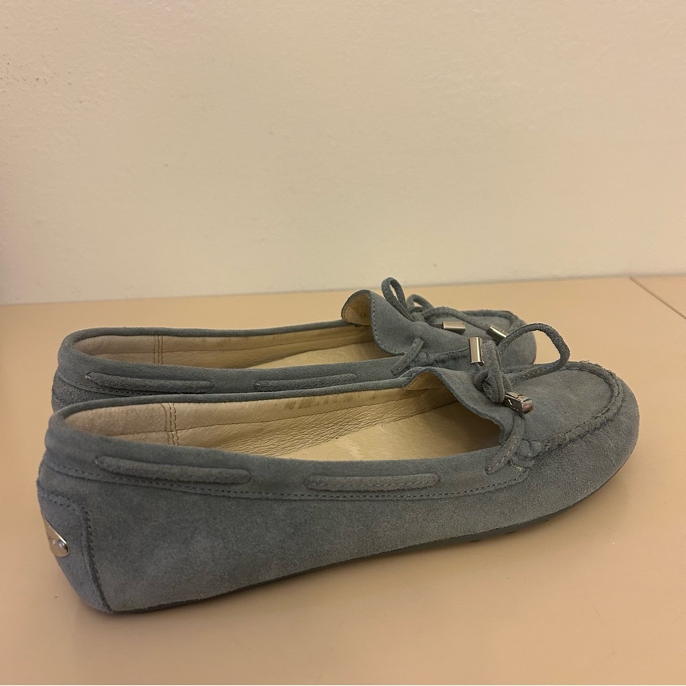 New Michael Kors Blue Suede Leather Loafer Size 8M NWOB - Picture 5 of 8